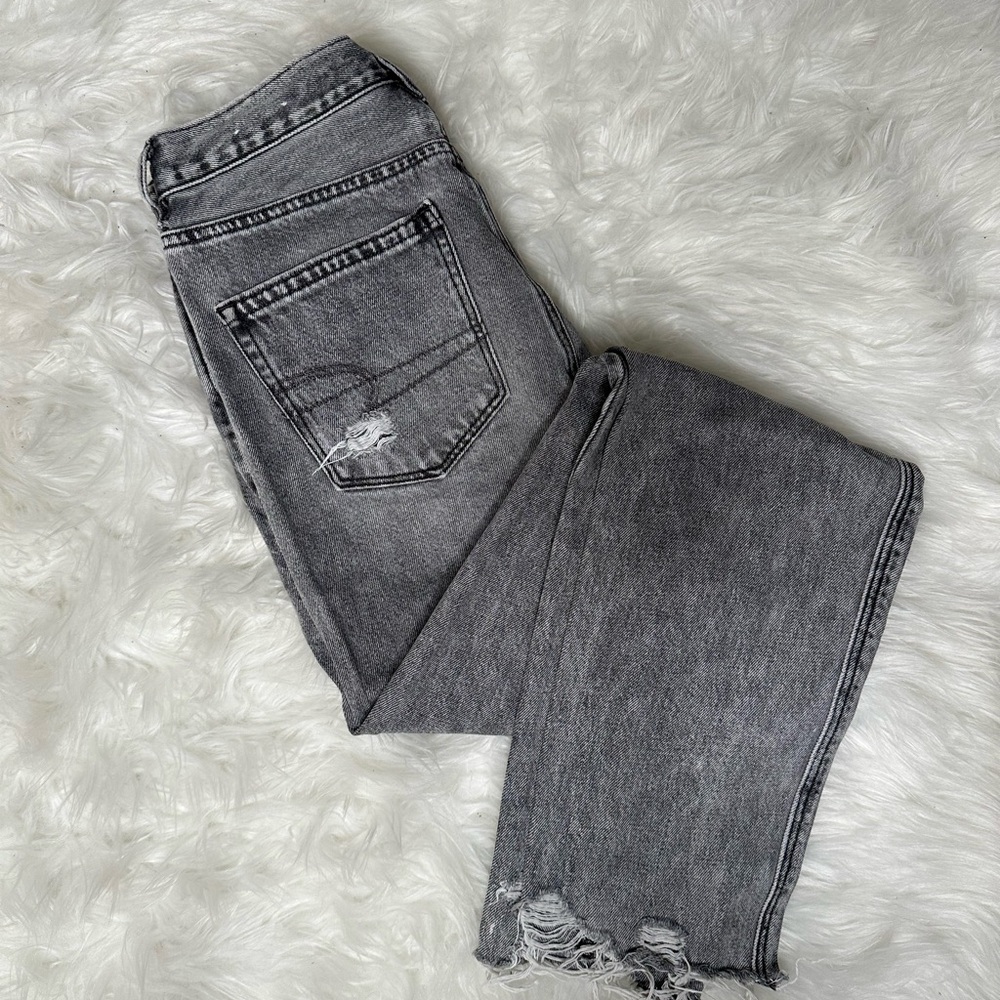 American Eagle Outfitters High Rise Gray Jeans